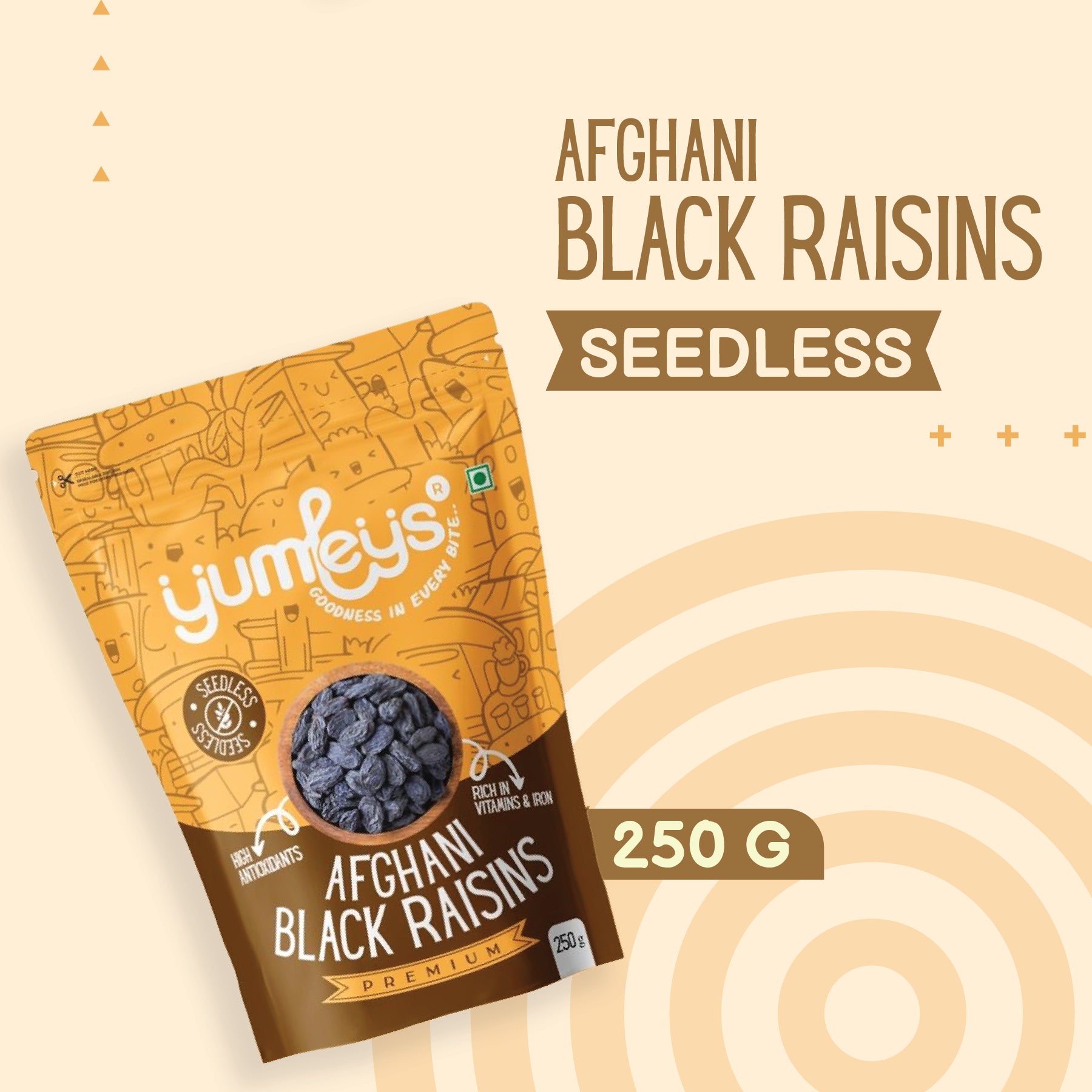Afghani Seedless Black Raisins