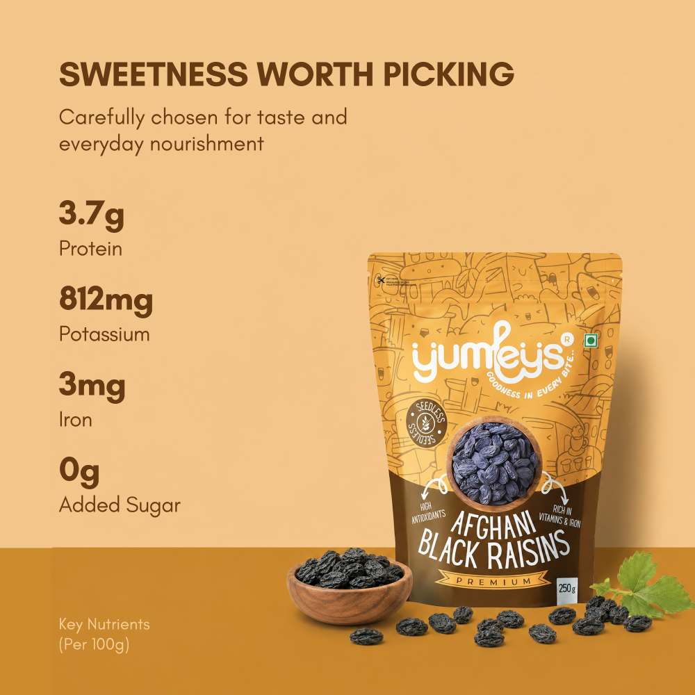Afghani Seedless Black Raisins