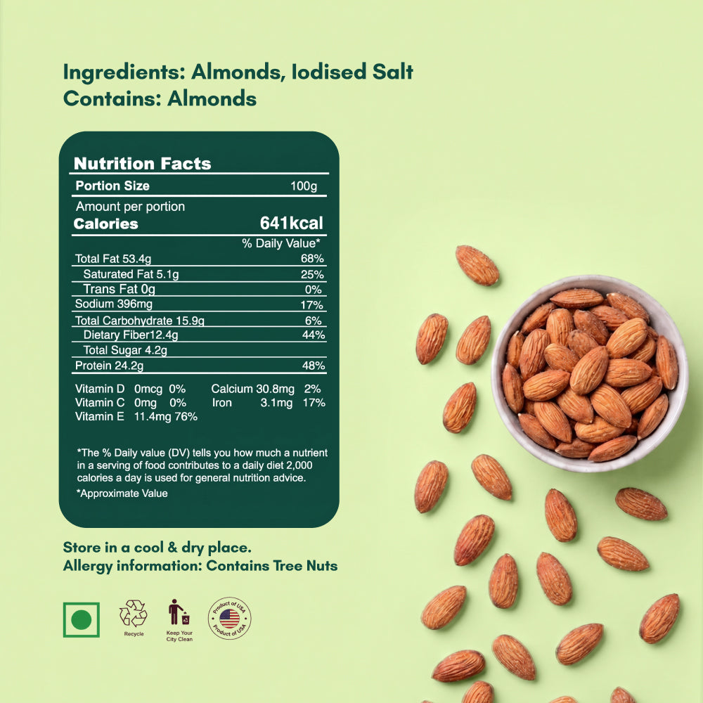Roasted & Salted California Almonds
