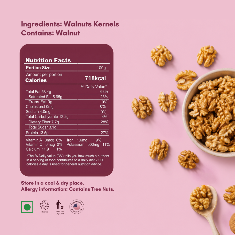 Premium Californian Walnut Kernels
