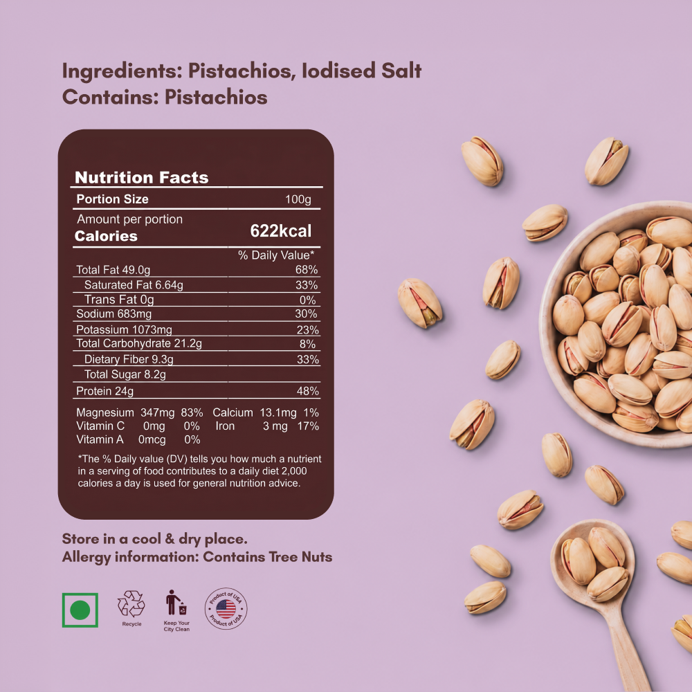 Roasted & Salted California Pistachios